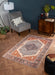 URCO orient urco 2529 navy Red, Navy Living Room Moroccan Rug.