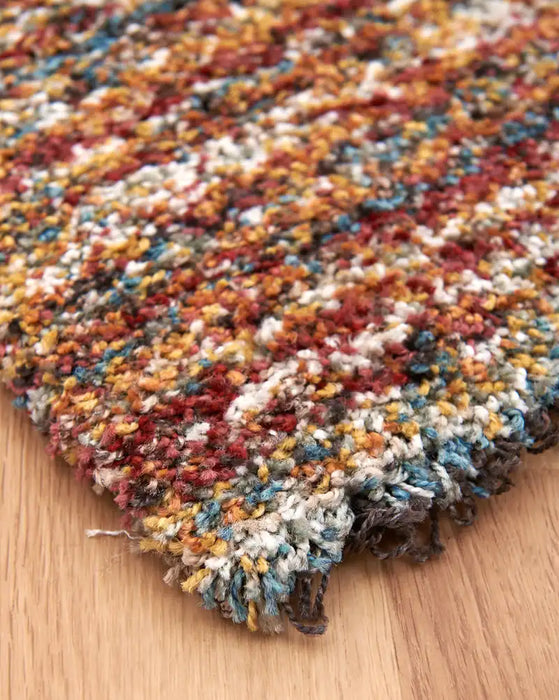 Mastercraft mehari 23067 2959 Multicoloured, Red Living Room Shaggy Rug.