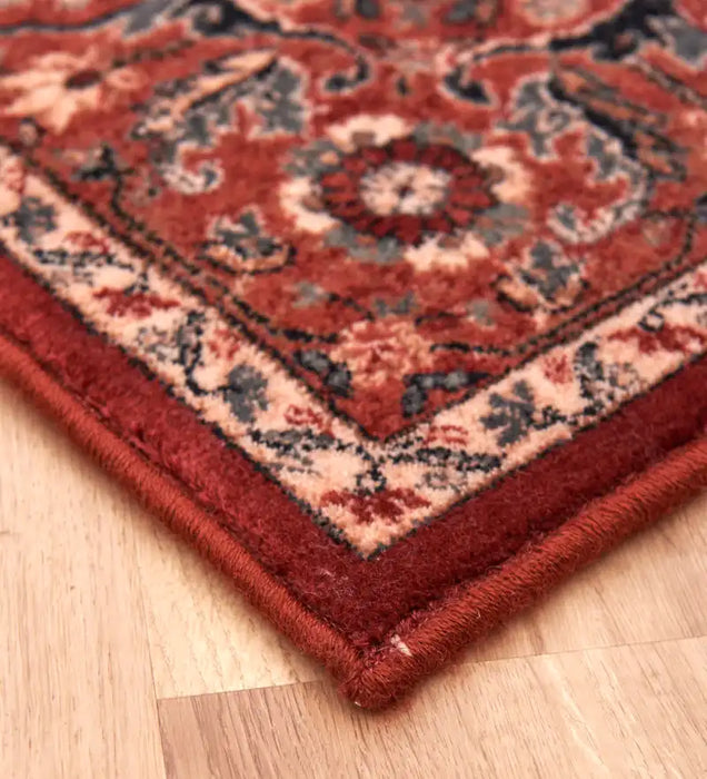 Mastercraft kashqai 4354 300 red Red Living Room Wool Rug.