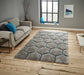 Think Rugs noble house 30782 30782 grey blue Grey Living Room Shaggy Rug.