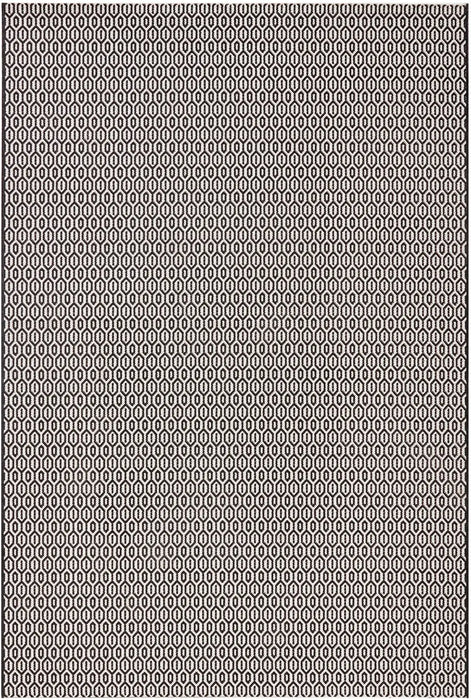 NorthRugs meadow coin black Black Living Room Striped Rug.
