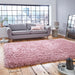 Think Rugs polar rose Pink Living Room Shaggy Rug.