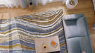 Mastercraft moda mastercraft 471 24 gc992 Blue, Multicoloured Living Room  Rug.