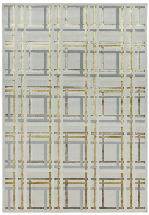 Asiatic aurora au15 elexus Grey, Yellow, Ivory, Multicoloured Living Room  Rug.