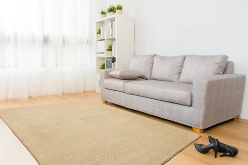 Asiatic york york beige Beige Living Room Wool Rug.