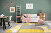 Mastercraft city a66109 ak700 Grey, Yellow, Multicoloured Living Room Floral Rug.