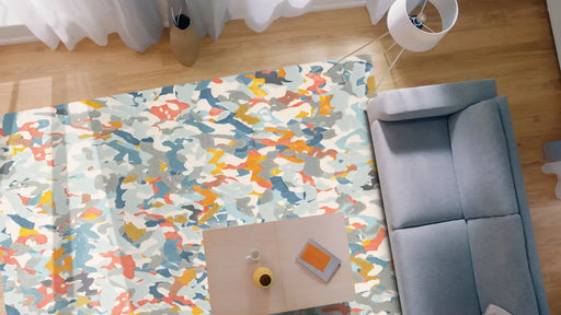 Mastercraft city 466123 ak991 Multicoloured Living Room Floral Rug.