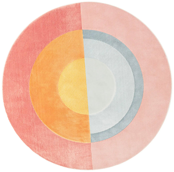 Mastercraft city 466137 ak200 Multicoloured, Pink Living Room Floral Rug.