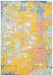 Mastercraft city 466150 ak990 Yellow, Multicoloured Living Room Floral Rug.