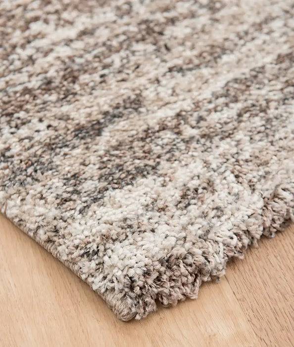 Mastercraft mehari 023 0094 6828 Brown, Beige, Multicoloured Living Room Shaggy Rug.