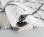 Serdim Rugs marrakesh 510 dark cream Grey, Cream Living Room Geometric Rug.
