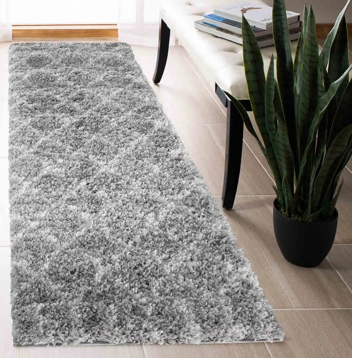 Serdim Rugs marrakesh 510 grey Grey Living Room Geometric Rug.