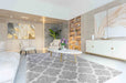 Serdim Rugs marrakesh 520 grey Grey Living Room Geometric Rug.