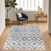 Serdim Rugs marrakesh 530 light cream Grey, Cream Living Room Geometric Rug.