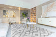 Serdim Rugs marrakesh 530 light cream Grey, Cream Living Room Geometric Rug.