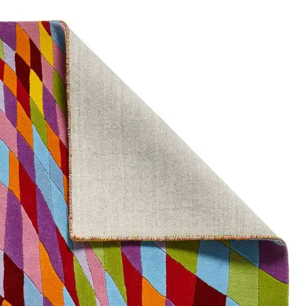 Think Rugs prism think pr101 multi Multicoloured Living Room Wool Rug.