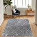 Serdim Rugs marrakesh 540 grey Grey Living Room Geometric Rug.