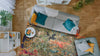 Asiatic colores cloud co01 gardenia Green, Multicoloured Living Room  Rug.
