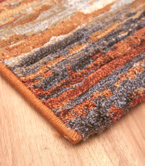 Mastercraft galleria 79138 6888 Brown, Beige, Orange Living Room Moroccan Rug.