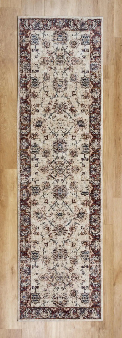 Mastercraft alhambra 6549a ivory Ivory, Red Living Room  Rug.
