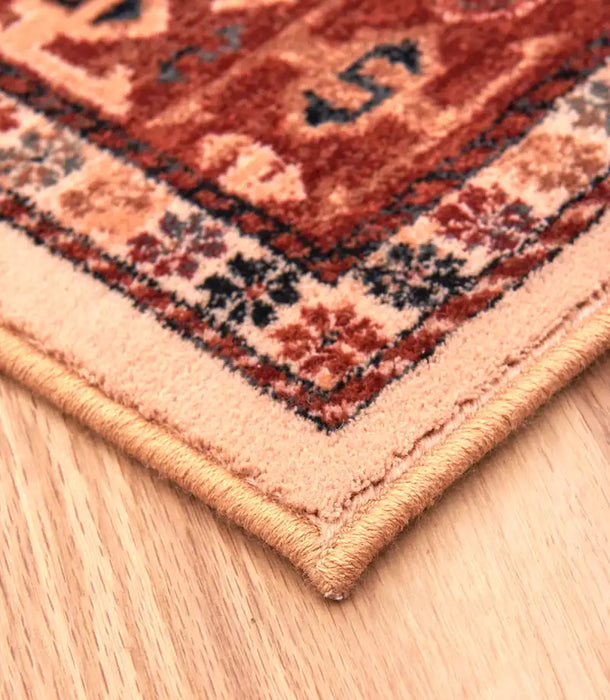 Mastercraft kashqai 4306 100 Green, Yellow, Beige, Multicoloured, Red Living Room Wool Rug.