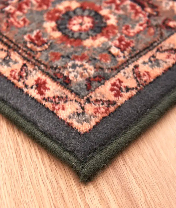 Mastercraft kashqai 4354 401 green Green Living Room Wool Rug.