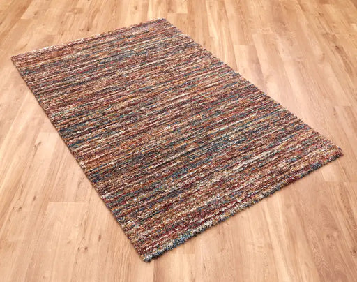 Mastercraft mehari 23067 2959 Multicoloured, Red Living Room Shaggy Rug.