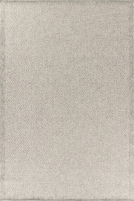 Serdim Rugs harper outdoor greek key silver Grey Living Room Natural Fibre Rug.