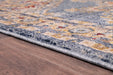 URCO orient urco 8917 navy Blue, Multicoloured, Navy Living Room Moroccan Rug.