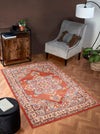 URCO orient urco 8917 terracotta Orange Living Room Moroccan Rug.