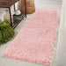 Serdim Rugs oxford 912 baby pink Pink Living Room Shaggy Rug.