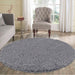 Serdim Rugs oxford 912 dark grey Grey Living Room Shaggy Rug.