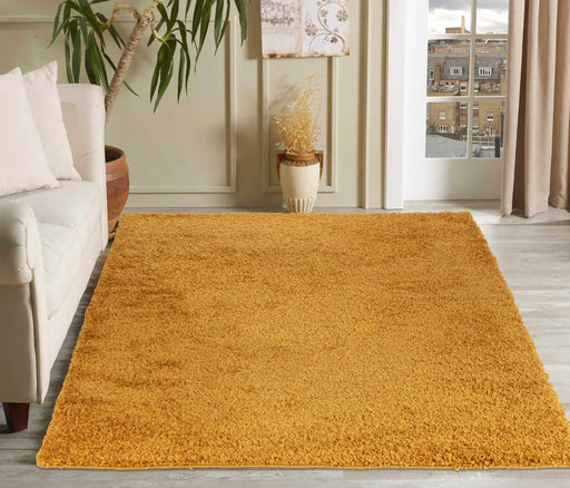 Serdim Rugs oxford 912 gold Yellow Living Room Shaggy Rug.