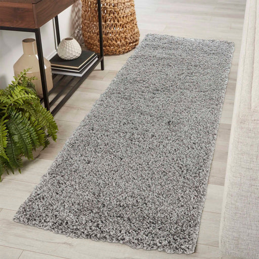 Serdim Rugs oxford 912 silver grey Grey Living Room Shaggy Rug.