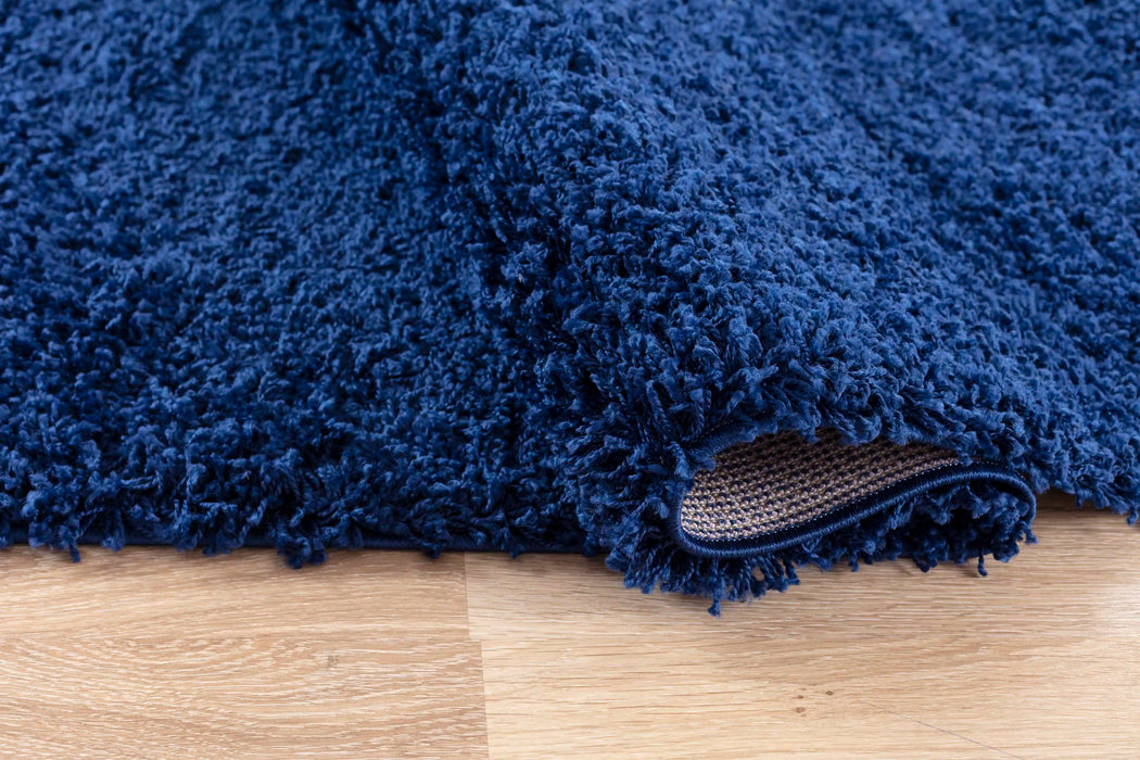 Serdim Rugs oxford 912 navy Blue, Navy Living Room Shaggy Rug.