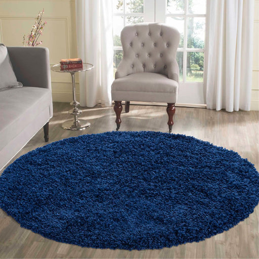Serdim Rugs oxford 912 navy Blue, Navy Living Room Shaggy Rug.