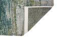 Louis de Poortere atlantic streaks 9126 glen cove Blue, Multicoloured Living Room Flat Weave Rug.