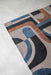 Louis de Poortere module nuance 9196 camel blue Blue, Multicoloured Living Room Geometric Rug.