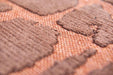 Louis de Poortere baobab structures 9199 copper Orange, Red Living Room Flat Weave Rug.