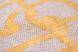 Louis de Poortere mad men dedalo 9205 yello scarab Grey, Yellow Living Room Flat Weave Rug.