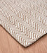 Asiatic ives modern rug natural Brown, Ivory Living Room Striped Rug.