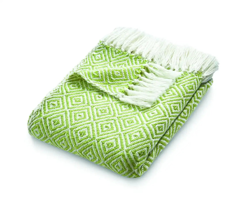 Origins hug rug woven diamond green Green Living Room Flat Weave Rug.
