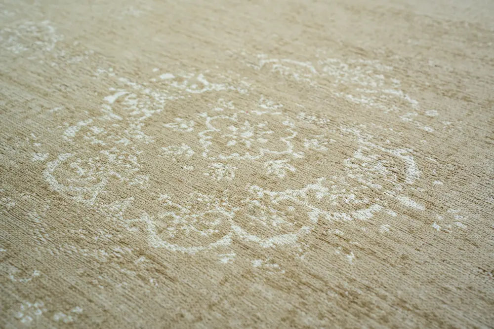 Fading World Medallion Milk Curry 9672Washable Rug