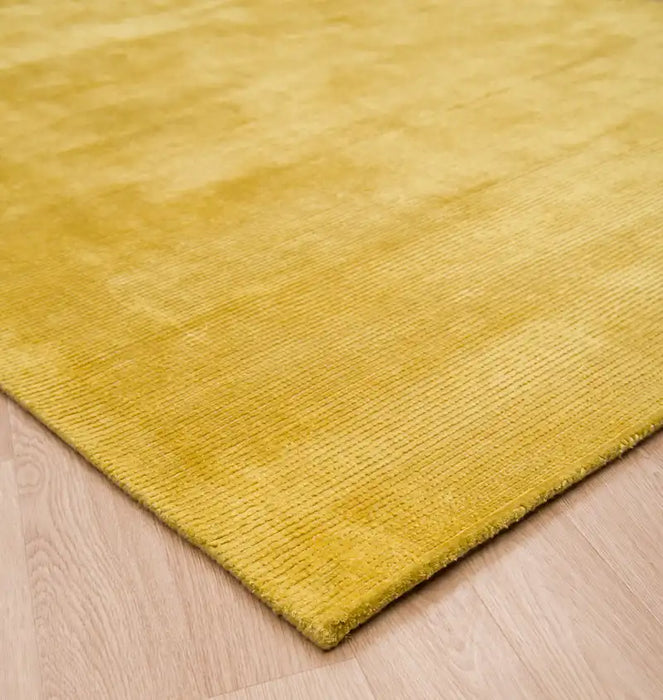 Asiatic reko mustad Yellow Living Room Geometric Rug.