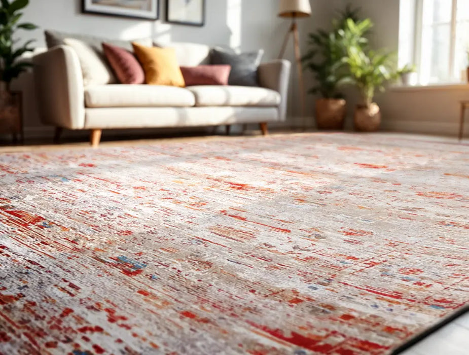 Antiquarian Ushak Galata Sunset 9836Washable Rug