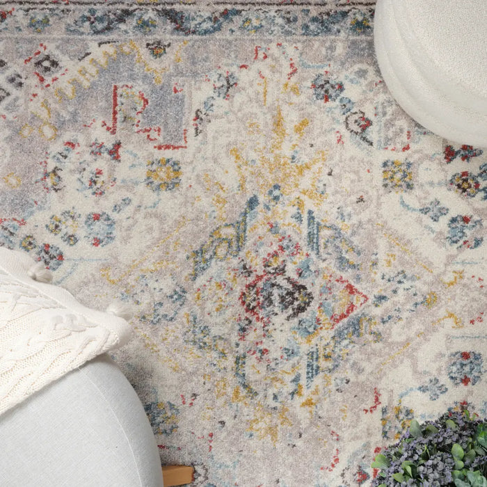 JADE Vintage Traditional Oriental Boho Taupe Rug