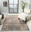 Prestige alia 860gl anthracite rose Black, Pink Living Room  Rug.