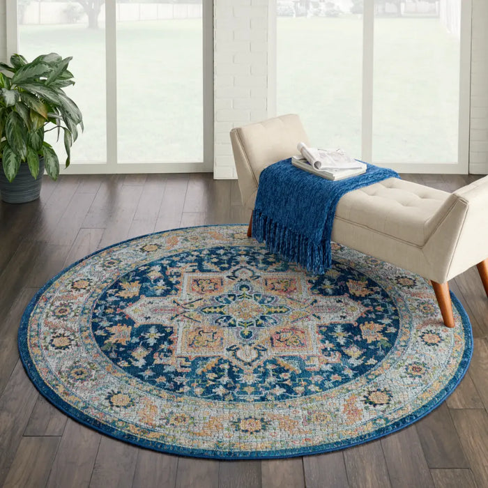 ANKARA GLOBAL ANR11 Blue Multi Rug