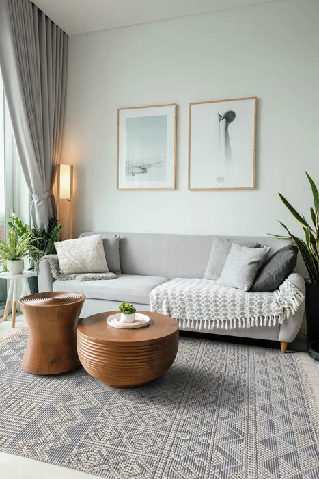 Concept Looms anya anya01 ivory slate Grey, Ivory Living Room  Rug.