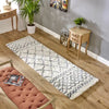 Asiatic alto al02 cream and grey Grey, Cream Living Room Shaggy Rug.